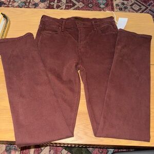 NWT MOTHER Mid Rise Dazzler Skimp Jeans, Fudgesickle